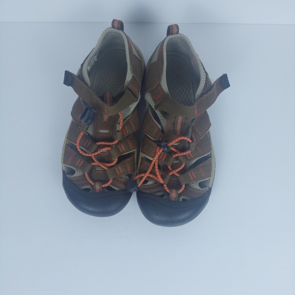 Keen Newport Youth Boy Brown/Black Waterproof Hiking Sports Sandals Shoes Size 4 - Picture 2 of 6
